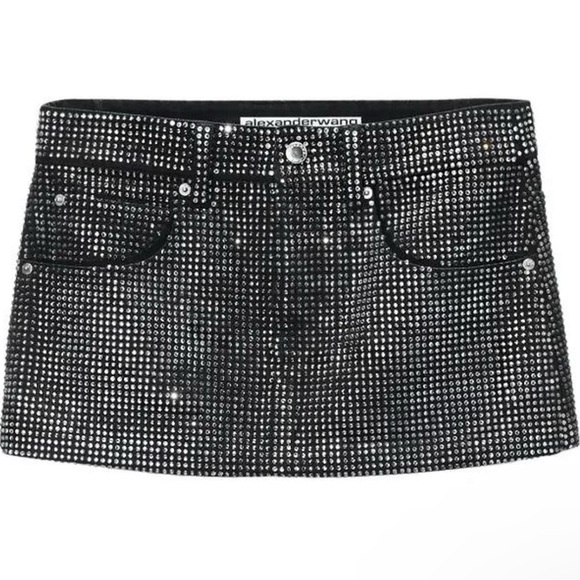 Alexander Wang Sparkling Mini Skirt